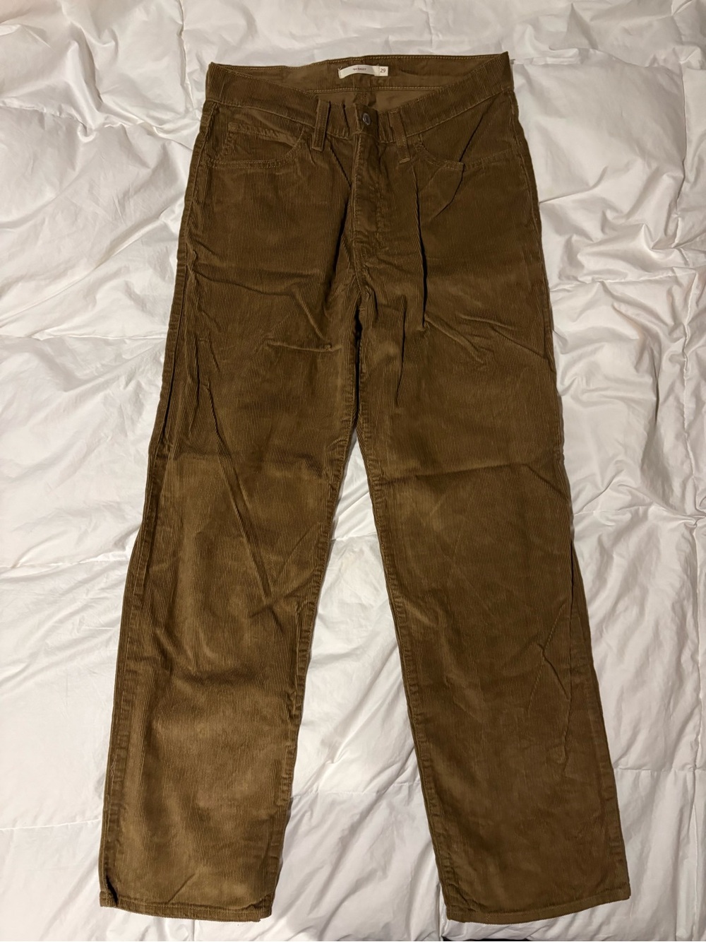 Women's Corduroy Straight-Leg Pants in Brown